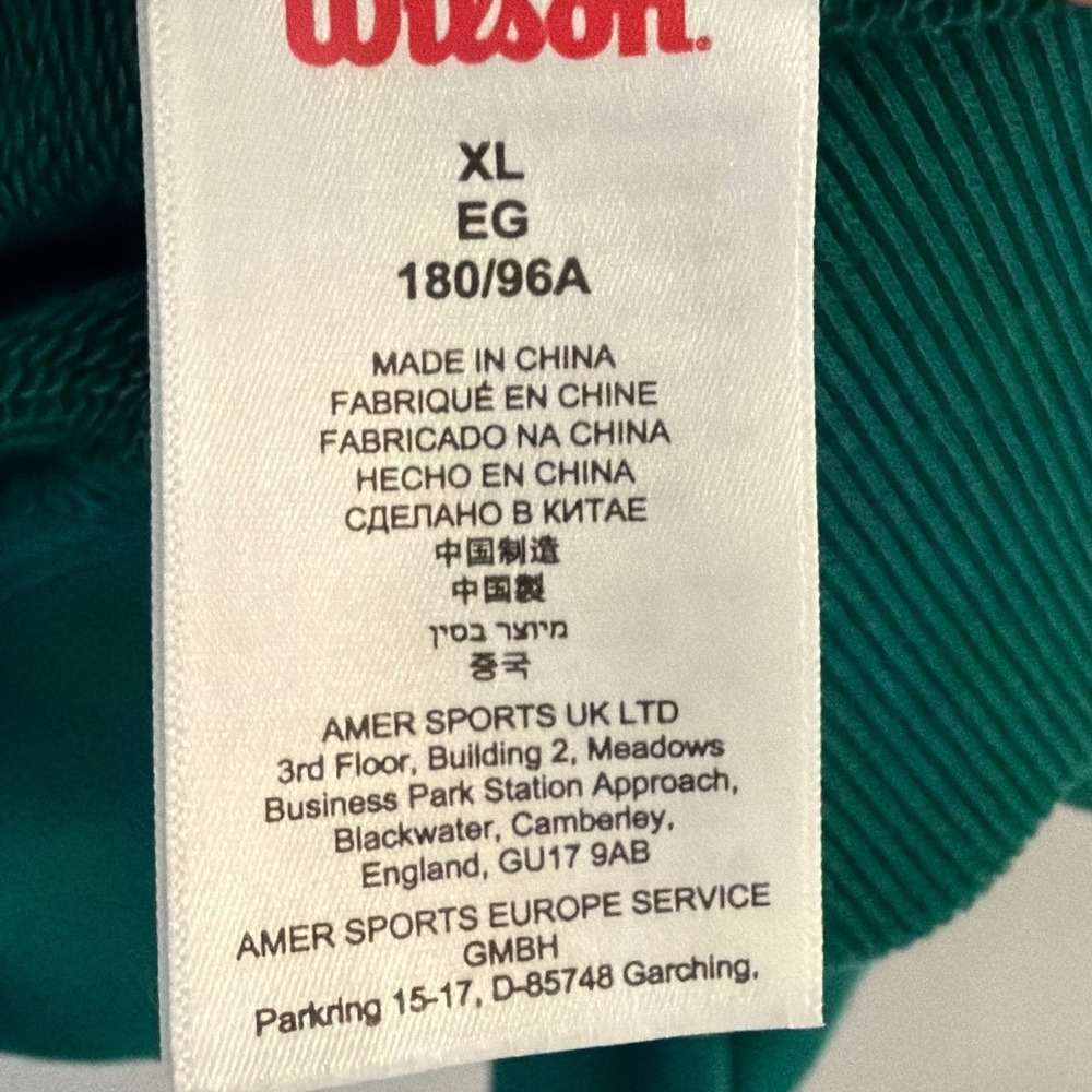 Wilson Sporting Goods Womens XL Green Quarter Zip Pullover Sweatshirt WW00155431 - Picture 7 of 11